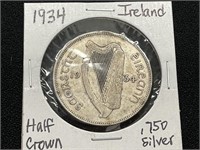 1934 Ireland Half Crown