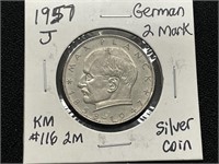 1957 J German 2 Mark