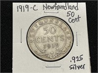 1919-C Newfoundland 50 Cent Piece