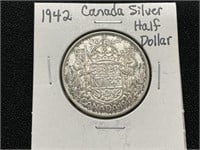 1942 Canada Silver Half Dollar