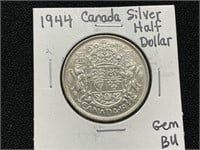 1944 Canada Silver Half Dollar