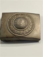 WWI IMPERIAL ARMY BELT BUCKLE PRUSSIAN CROWN