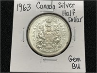 1963 Canada Silver Half Dollar