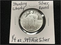 Standing Liberty Silver Round