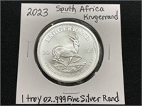 2023 South Africa Krugerrand Silver Round