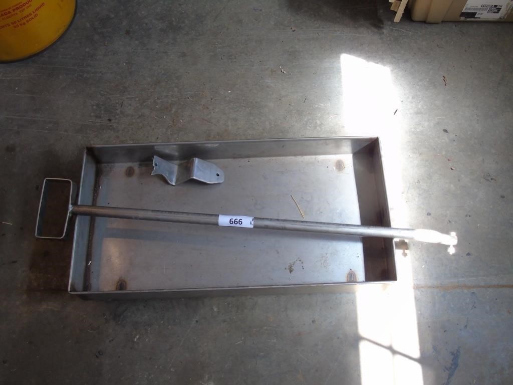 Stainless Steel Wagon w handle 24" x 12" x 3"