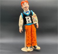 Archie Character Porcelain Doll On Stand 1987 Tag