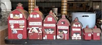 ADORABLE Farm House Barn Kitchen Canisters