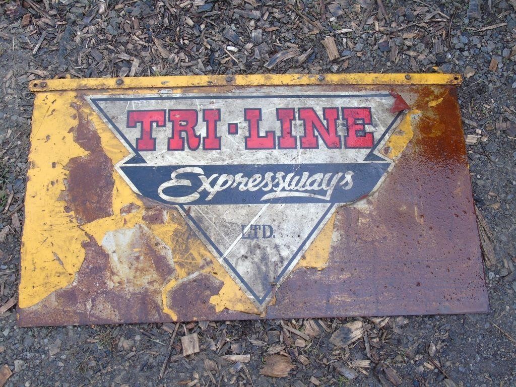 Triline Tin Sign