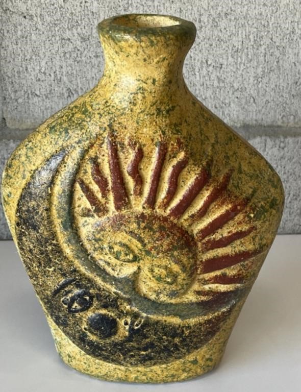 Sun/Moon Pottery Vase
