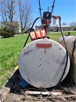 gas tank on a skid. used for regular gas