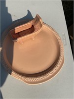 Oven proof platter and hand made pottery