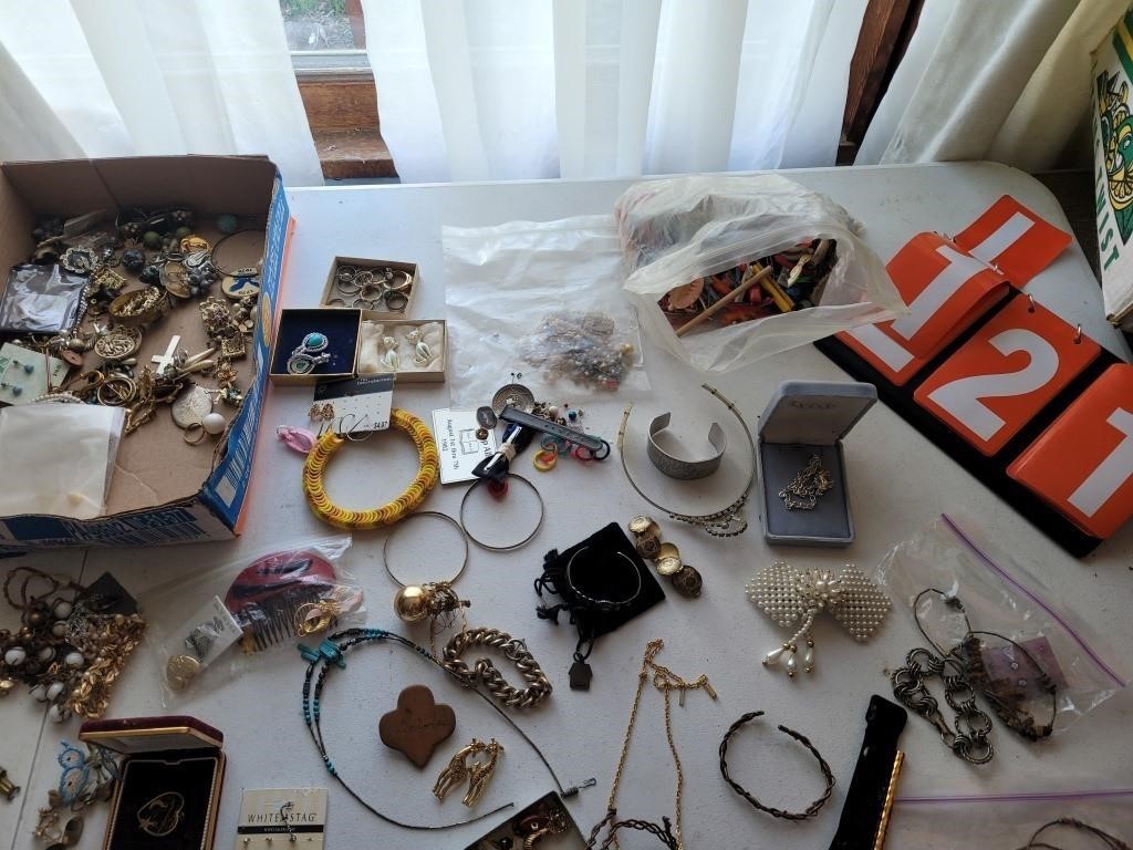 Jewelery Lot costume Mexican rings vintage