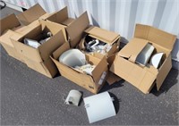 (7) Boxes of Wall Mounted Light Fixtures