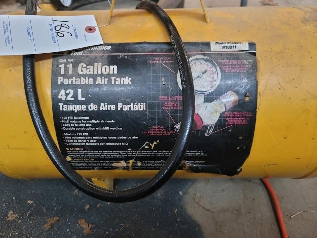 11 Gallon Portable Air Tank.