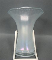 Imperial White Squatty Smooth Panels Vase