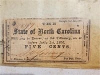 Confederate 1866 The State of North Carolina 5