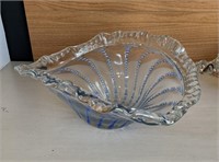 Vtg. Large Millefiori "Jellyfish" Art Glass Bowl