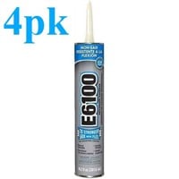 4pk E6100 Industrial Adhesive  10.2 fl oz Clear