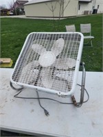 18" fan on stand works.