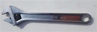 Snap-On 12" adjustable wrench.