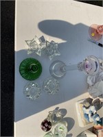 Lot of glass candle holders