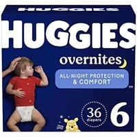Huggies Overnites Nighttime Diapers Size 6 36 Ct