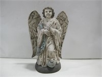 15" Tall Wood Carved Angel
