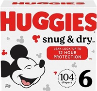 Huggies Snug & Dry Disposable Baby Diapers, Size