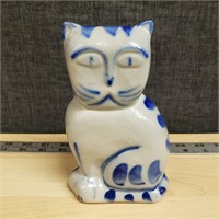 Handmade and Painted Cat Statue