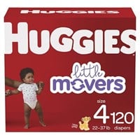 Lot of Huggies Diapers Little Movers Size 4, See