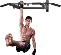 $74 ONETWOFIT Wall Mounted Pull Up Bar, 400 LBS