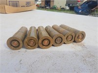 6 Greener E K Police Gun brass shotgun shells