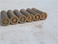 6 Greener E K Police Gun brass shotgun shells