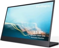 NEW $162 PTVDISPLAY Portable Monitor, 15.6 inch