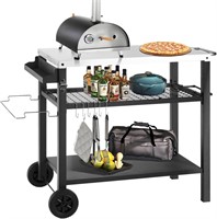 Kendane Grill Cart Table with Three Shelf