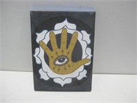 9"x 12" Hand Lotus Painting