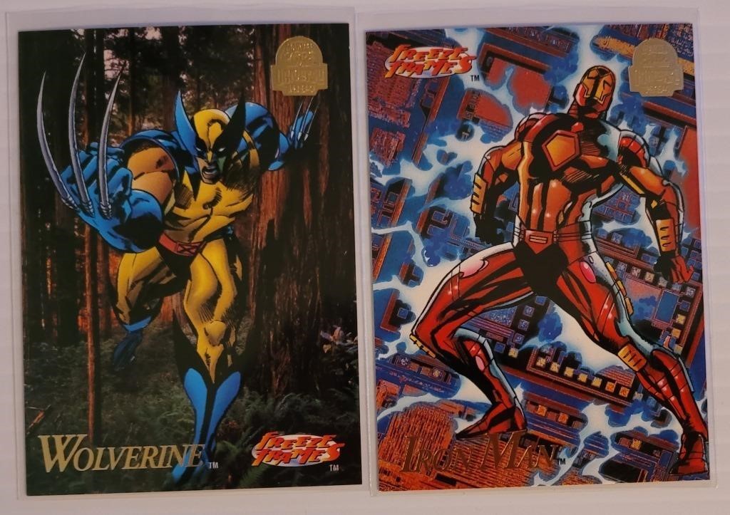 '94 Wolverine and Iron Man Freeze Frame Cards