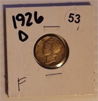 1926 D Mercury Dime 90% Silver