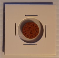 WWII OPA Red Point Ration Coin