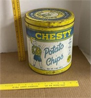 Chesty Potato Chips Tin 14oz Terre Haute, IN
