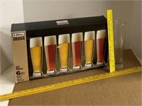 Libby Craft Brews Tall Pilsner Glasses 5 In Box