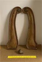 Wooden Arm Fronts For Chair or Sofa? & Vintage