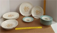 Golden Wheat Plates 6, Bowls 3(damage) & Wheat
