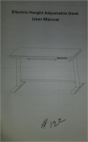 New in Box Glass Top Rising Electric Desk