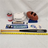 Vintage Seattle Seahawks & Mariners Collectables