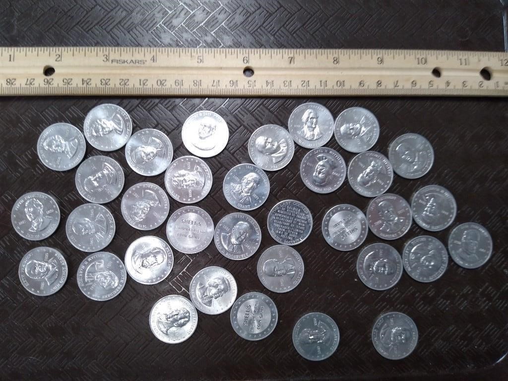 Shell's Mr. President Coin Game Coins