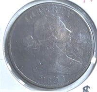 1802 Large Cent F Normal Reverse Nice