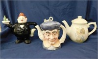 3 teapots: Figural - Precious Moments