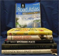 6 books including 2017 Rand McNally road atlas &